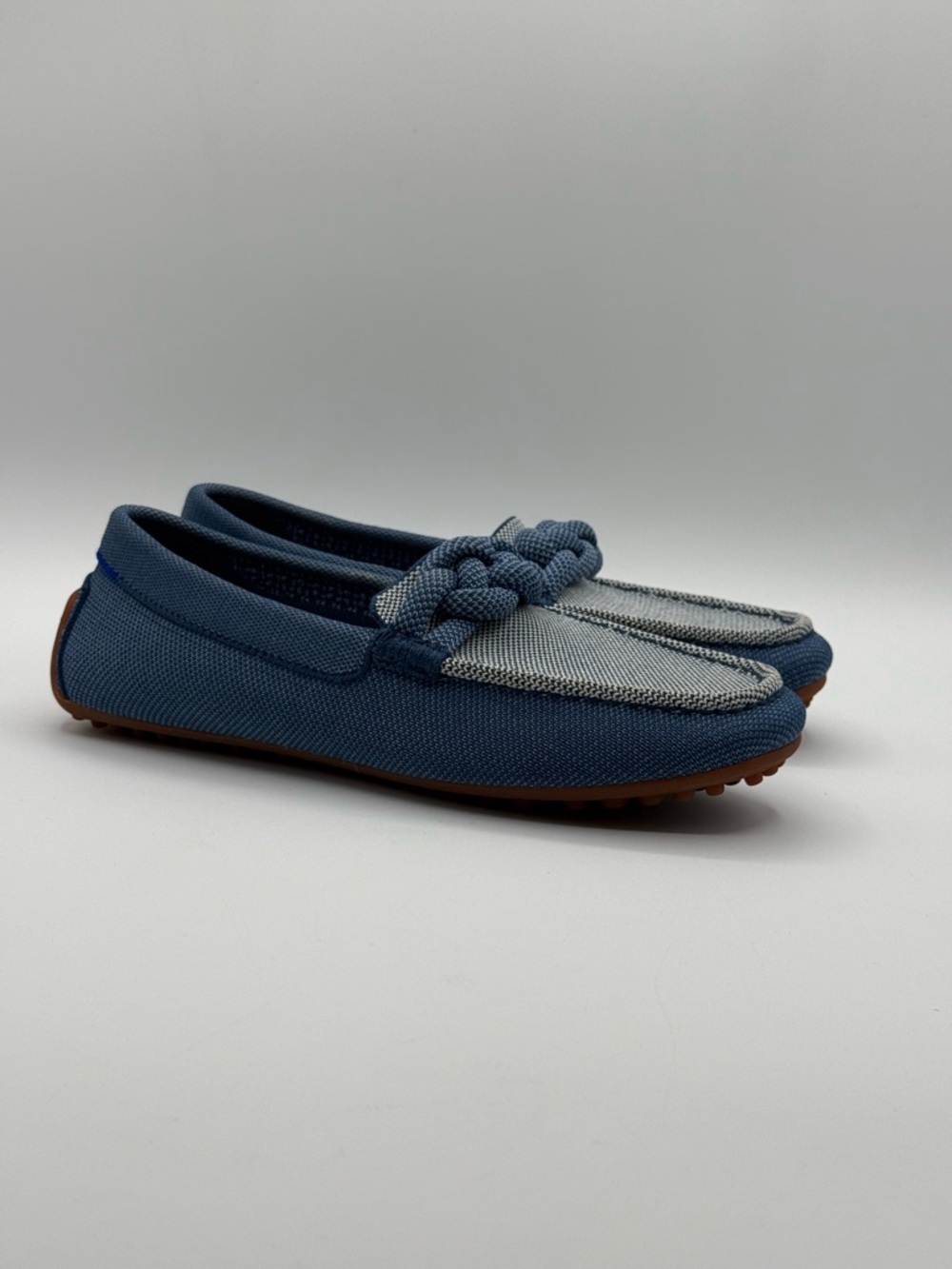 Rothy’s The Braid Driver Women’s Blue Knot Detail Loafers Sustainable Knit Flats - Picture 7 of 16